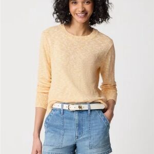(NWT) J. Crew Women's Light Yellow Beach Sweater